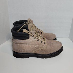 Work Force Light Brown Mens Work Boots Water Proof Oil Resistant Size 11
